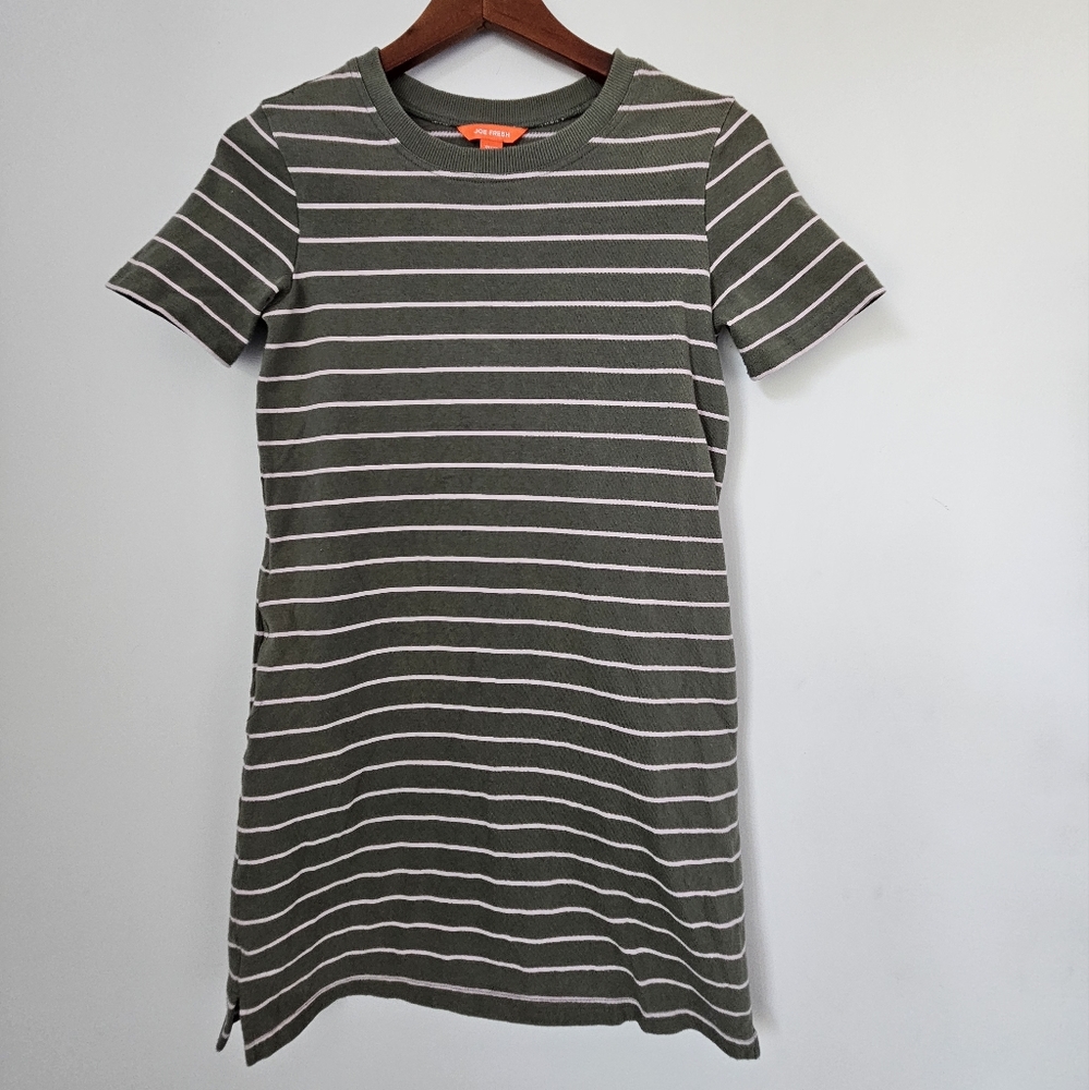Joe Fresh Stripped T-Shirt Dress - Size US XS